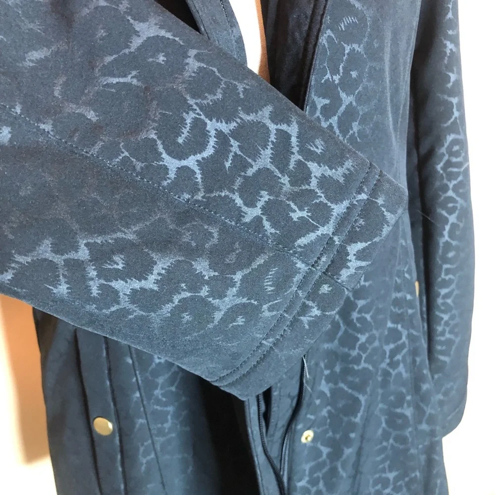 ❤️Jaclyn Smith black leopard print coat - Picture 4 of 9